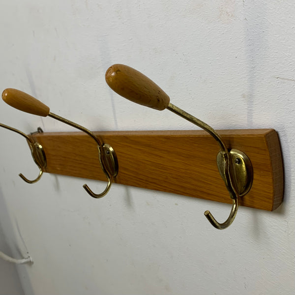 Vintage Mid Century Garderobe Hakenleiste