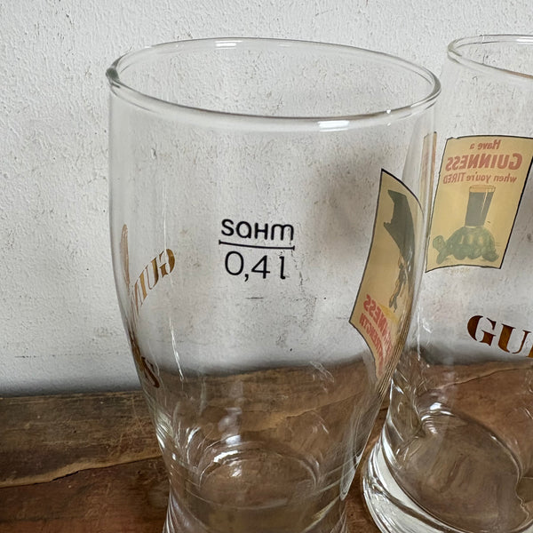 4 Sammelgläser Guinness Pint Glass