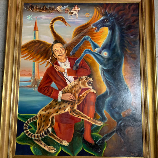 Ölgemälde Die Verführung von Salvador Dali von Jean Daprai