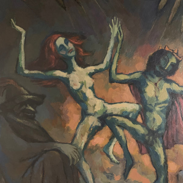 Ölgemälde Der Puppenspieler von Eduard Matras