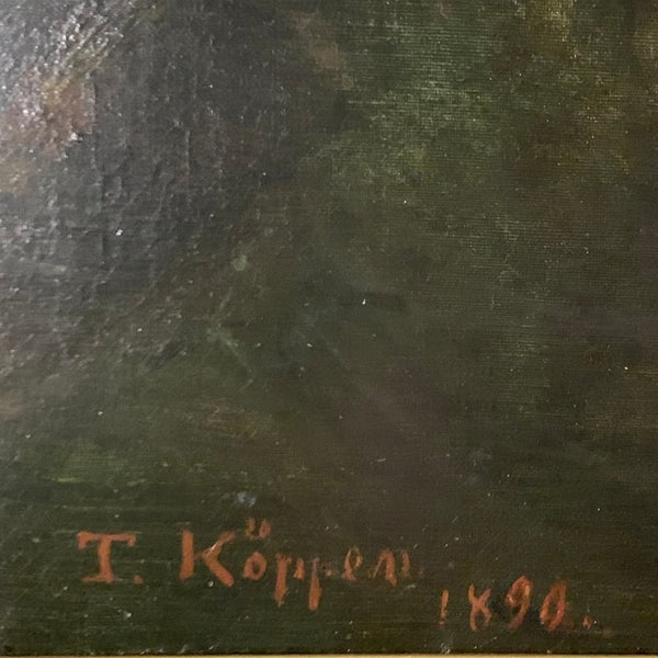 Ölgemälde Rettung im Sturm von Theodor Köppen