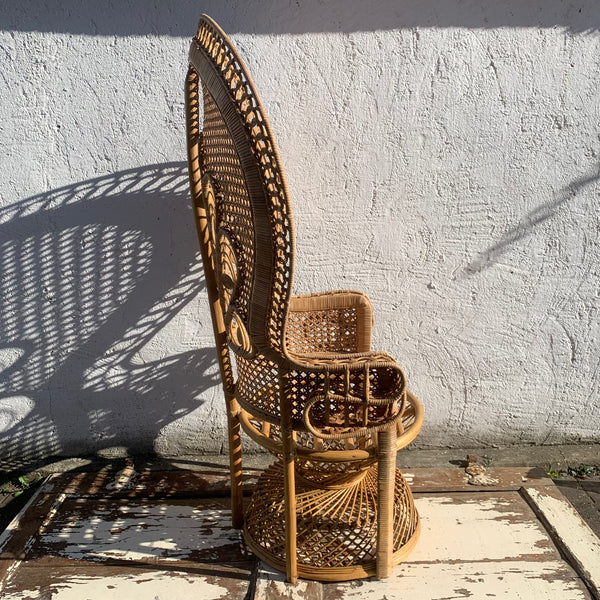 Vintage Rattan Peacock Chair Emanuelle
