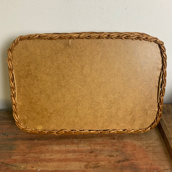 Vintage Mid Century Korb Tablett