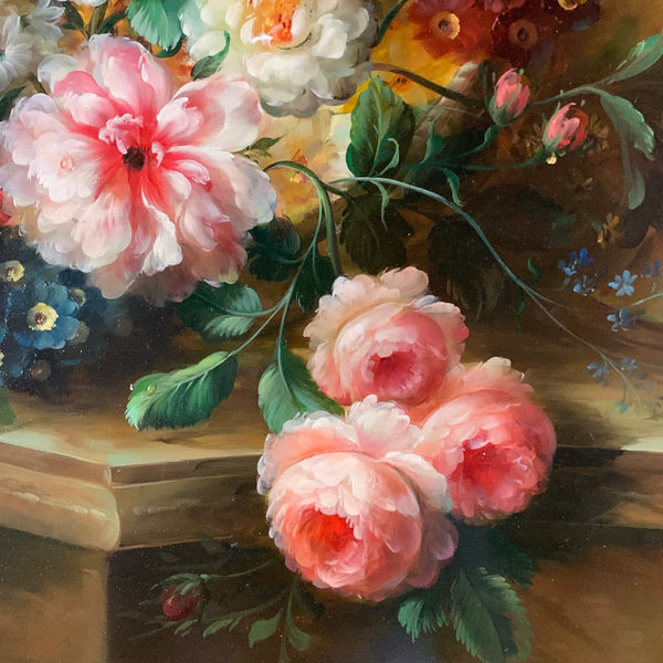 Ölgemälde Blumenstillleben von Emillio Greco