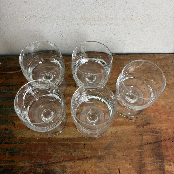 Vintage 5er Set Weingläser Römö von Dr. Klaus A. Breit für Wiesenthalhütte