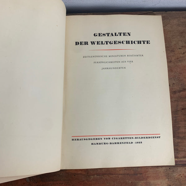 Sammelbilder Album Gestalten der Weltgeschichte Zigaretten Sammelalbum