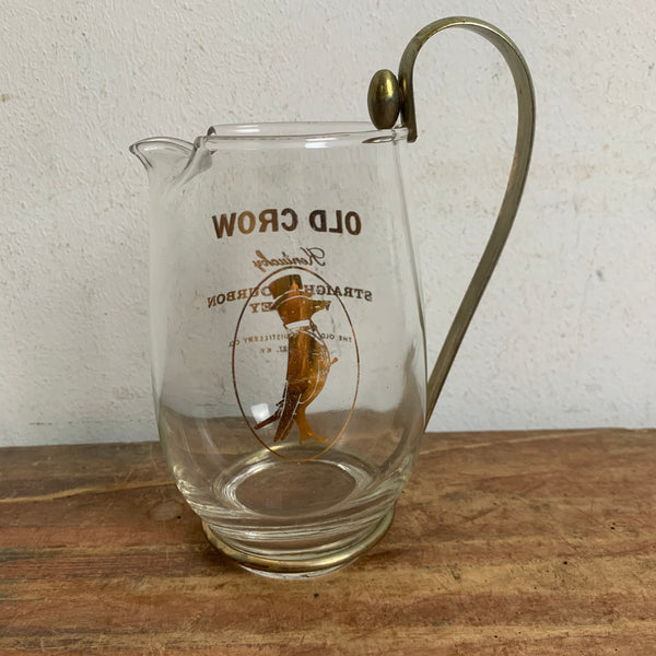 Vintage Old Crow Bourbon Whiskey Wasserkrug Karaffe