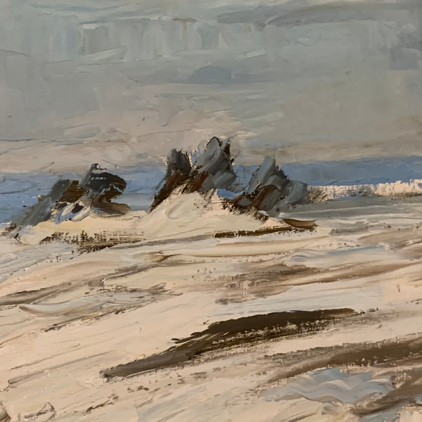 Ölgemälde Schneelandschaft von Klaus Heckert