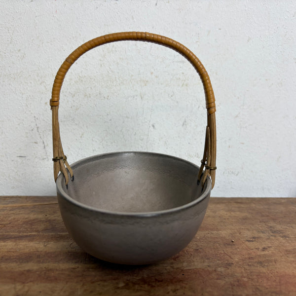 Vintage Mid Century Keramik Schale mit Henkel Bückeburg 1442