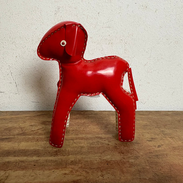 Vintage PVC Lamm Spielzeug Figur