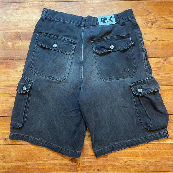Fishbone Workshorts faded Black - Y2K Vintage