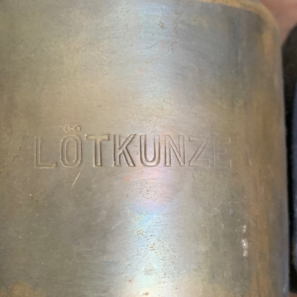Antike Benzin Lötlampe von Lötkunze