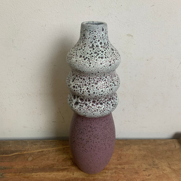 Vintage Keramik Vase von VEB Römhild Töpferei