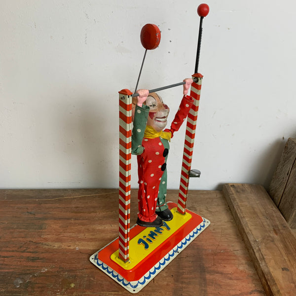 Vintage Blechspielzeug Jimmy der Clown Akrobat von Arnold