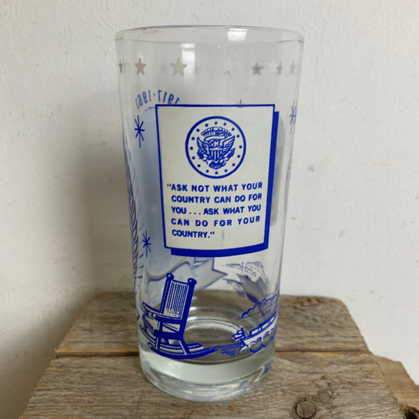 Vintage JFK Trinkglas