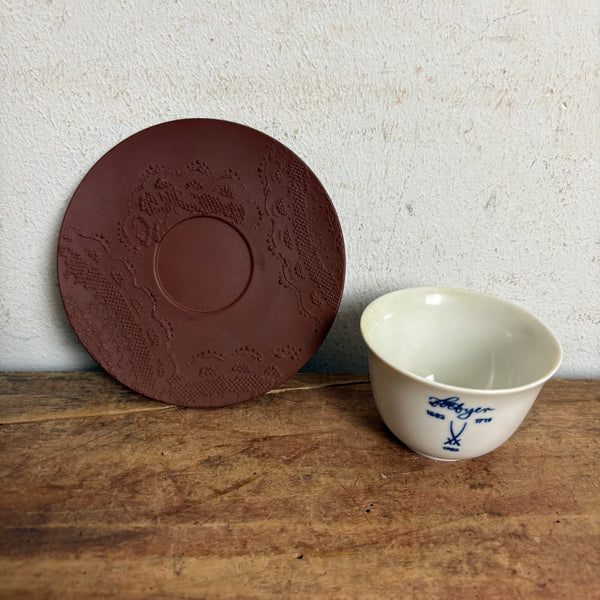 Vintage Porzellan Tasse Böttger Köppchen von Meissen