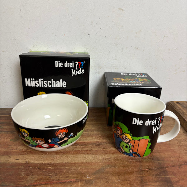 Drei ??? Kids Kakaobecher und Müslischale OVP