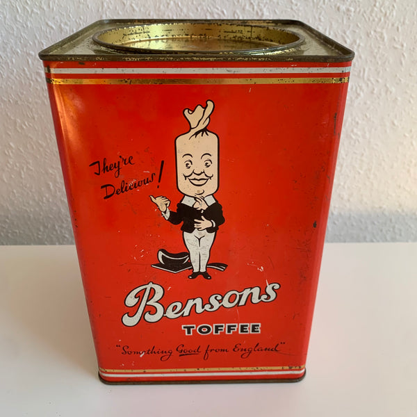 Vintage Blechdose Royal Fruit Drops von Bensons Toffee