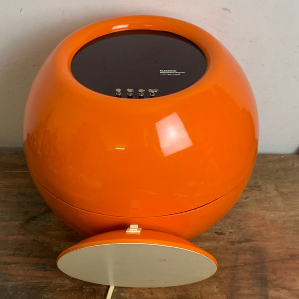 Space Age Digital Kugel Wecker orange