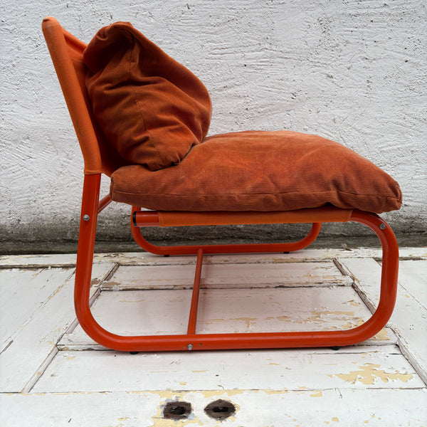 Vintage Lounge Chair Stuns von Jan Dranger und Johan Huldt für Innovator in orange