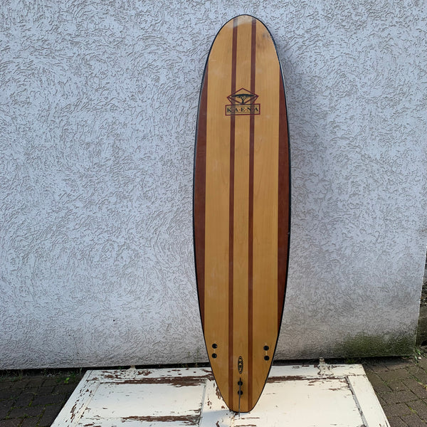 Vintage Wood Surfboard Mini Malibu