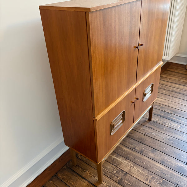 Vintage Dänisches Teakholz Highboard von Dyrlund