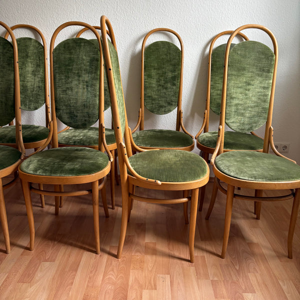 8 Kaffeehausstühle von Thonet Hochlehner Stuhl