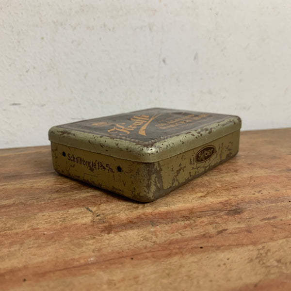 Vintage Rauch Tabak Blechdose von Krafft