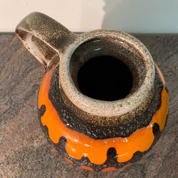 Keramik Vase 484 - 17 von Scheurich in orange