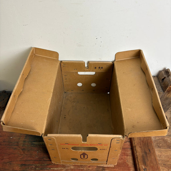 Vintage Papp Bierkiste Dortmunder Union Bier