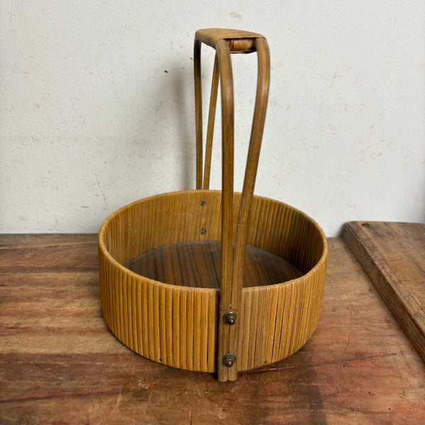 Vintage Mid Century Tablett Korb