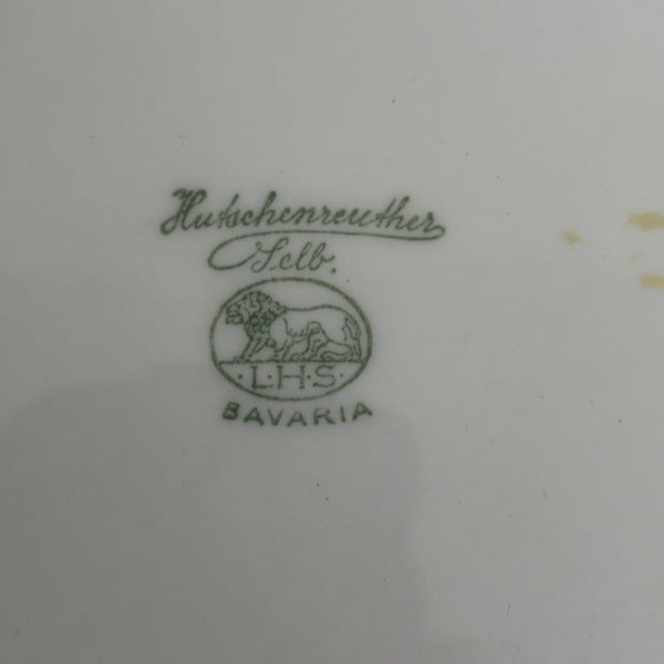 2 Historische Menü Teller von Hutschenreuther