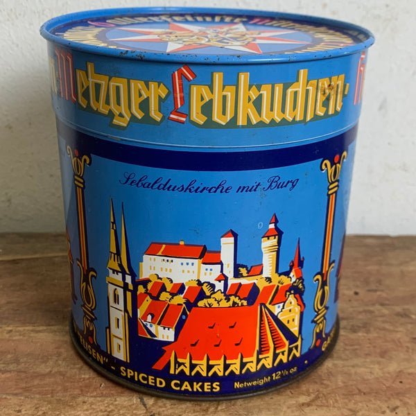 Vintage Blechdose Lebkuchen von Haeberlein Metzger