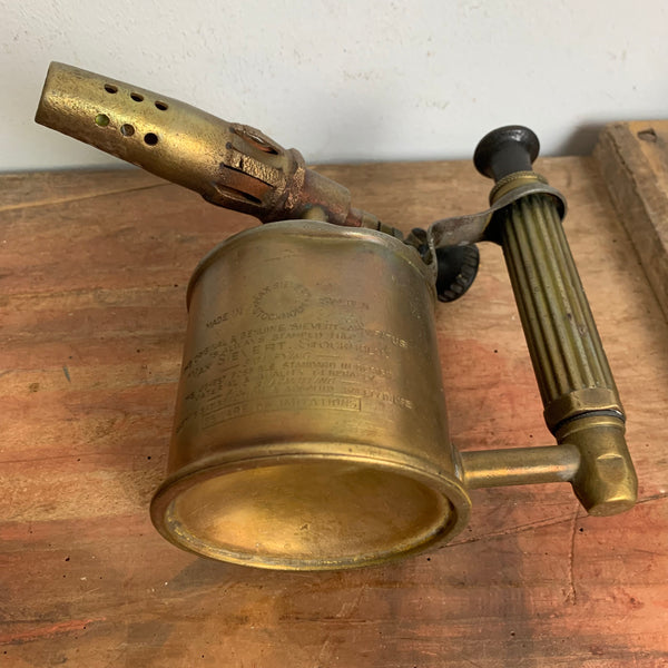 Antike schwedische Lötlampe von Max Sievert