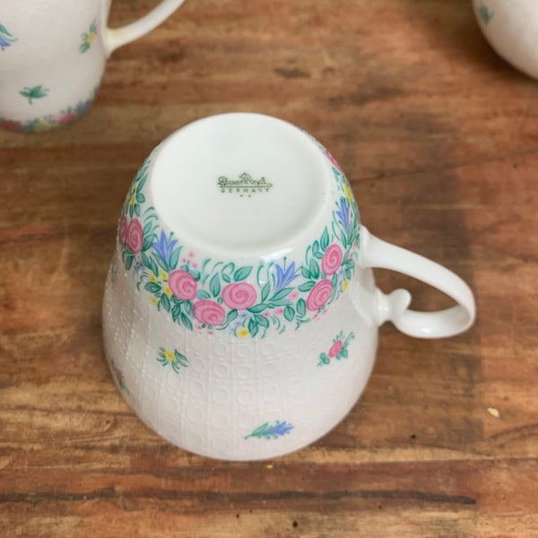 Vintage Kaffeeservice Romanze bunt Blumen von Björn Wiinblad für Rosenthal