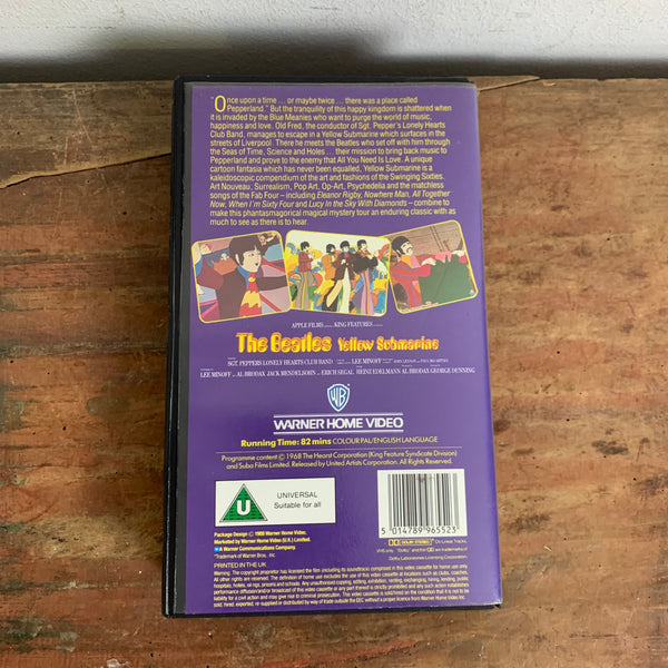 VHS Video Kassette The Beatles Yellow Submarine