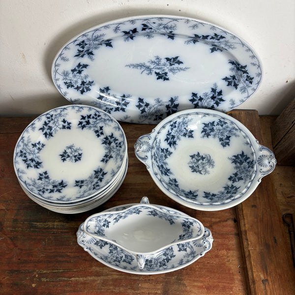 Antikes Tafelservice Elbe von Villeroy und Boch Mettlach