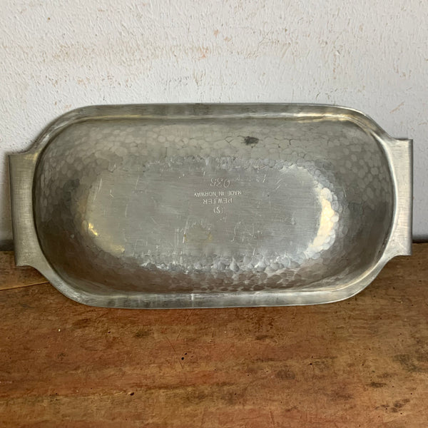Vintage Zinn Schale von Pewier Norway