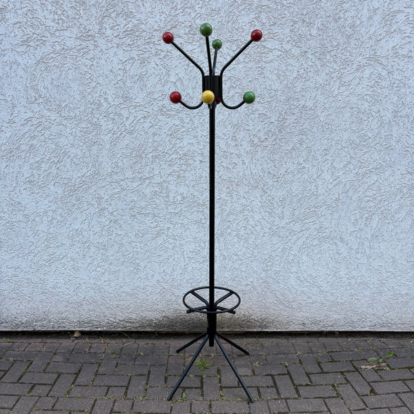 Vintage Mid Century Atomic Garderobenständer von Roger Feraud