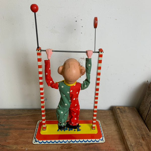 Vintage Blechspielzeug Jimmy der Clown Akrobat von Arnold