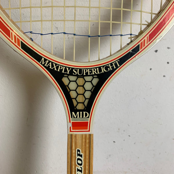 Vintage Holz Tennisschläger von Dunlop
