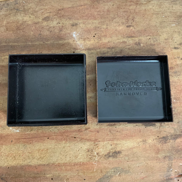 Vintage Farbbanddose Edelklasse von Geha aus Bakelit Dose