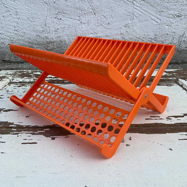 Vintage Geschirrständer von Buchsteiner orange