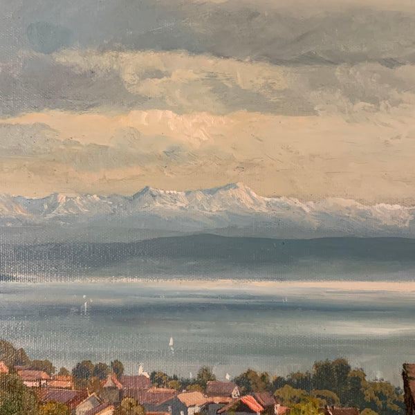 Ölgemälde Erntezeit am Bodensee von Brandes