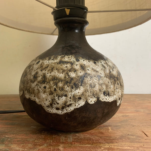Vintage Keramik Lampe von Pan