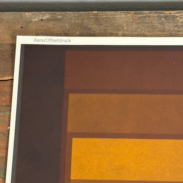 Offsetdruck Plakat Aara von Josef Albers Galerie Thomas München