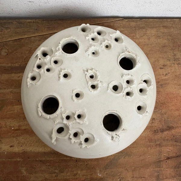 Vintage Ikebana Keramik Vase Kerzenhalter von Aage Würtz Studio