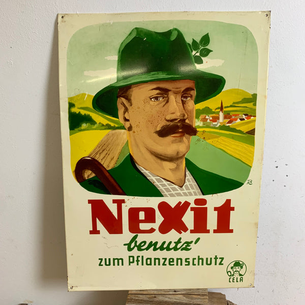 Vintage Blechschild Nexit Pflanzenschutz
