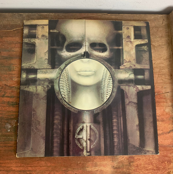 LP mit Poster Brain Salad Surgery von Emerson Lake & Palmer