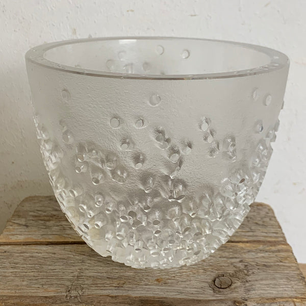 Vintage Patmos Kristallglas Vase von Peill und Putzler